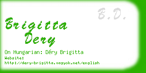 brigitta dery business card