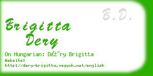 brigitta dery business card